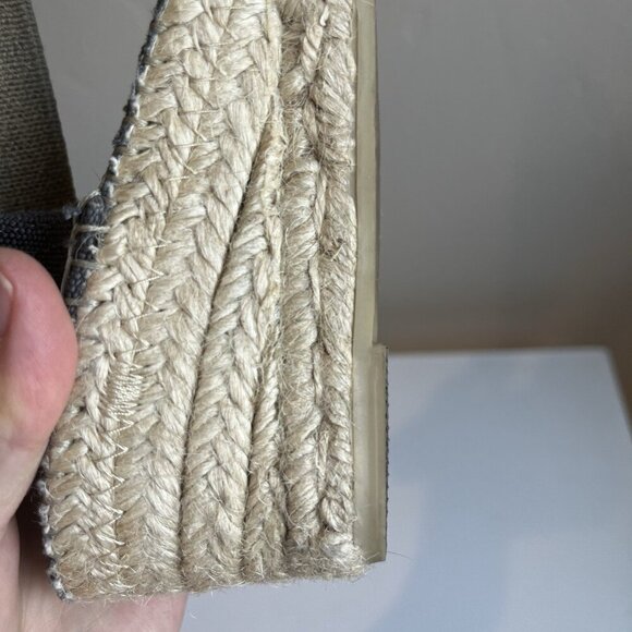 Toni Pons Espadrille Shoes Wedge Blue Cream Spain Cottagecore 41 US 10 Boho Heel - Picture 6 of 6